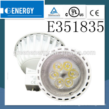 llevó el aluminio del alumbrado del punto led SMD dimmable 5w led mr16 gu5.3 led distribuidor quería